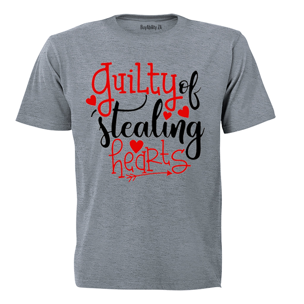 Guilty of Stealing Hearts - Valentine - Kids T-Shirt
