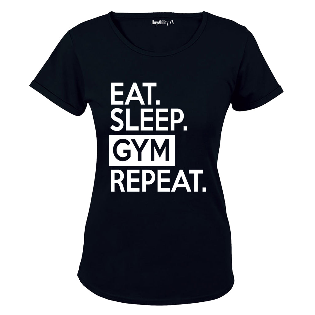 Eat. Sleep. GYM. Repeat. - Ladies - T-Shirt