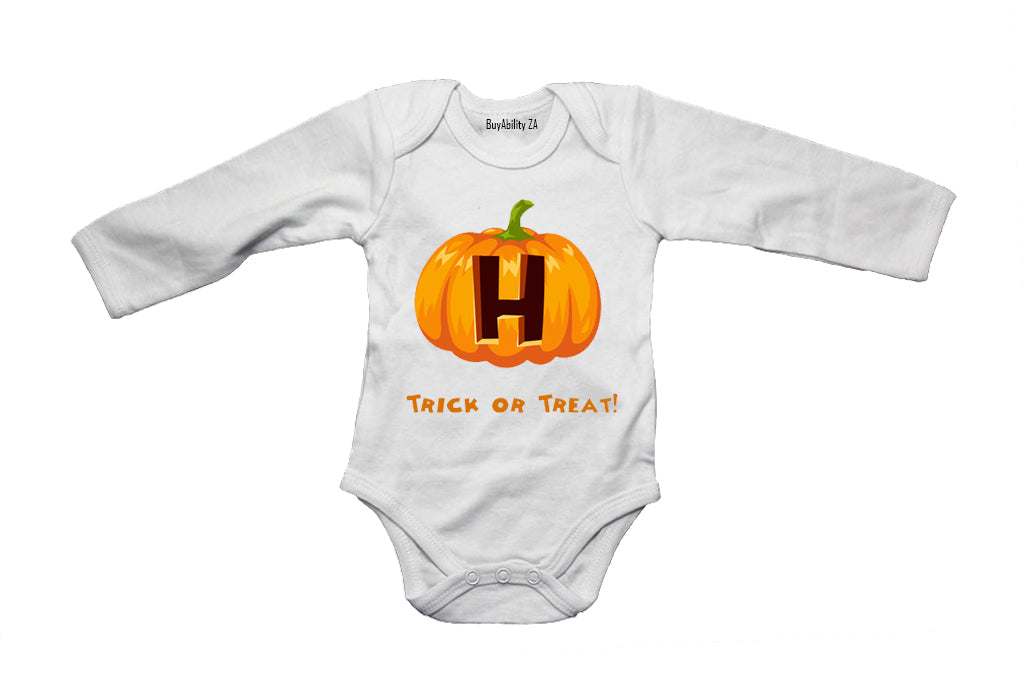 H - Halloween Pumpkin - Baby Grow