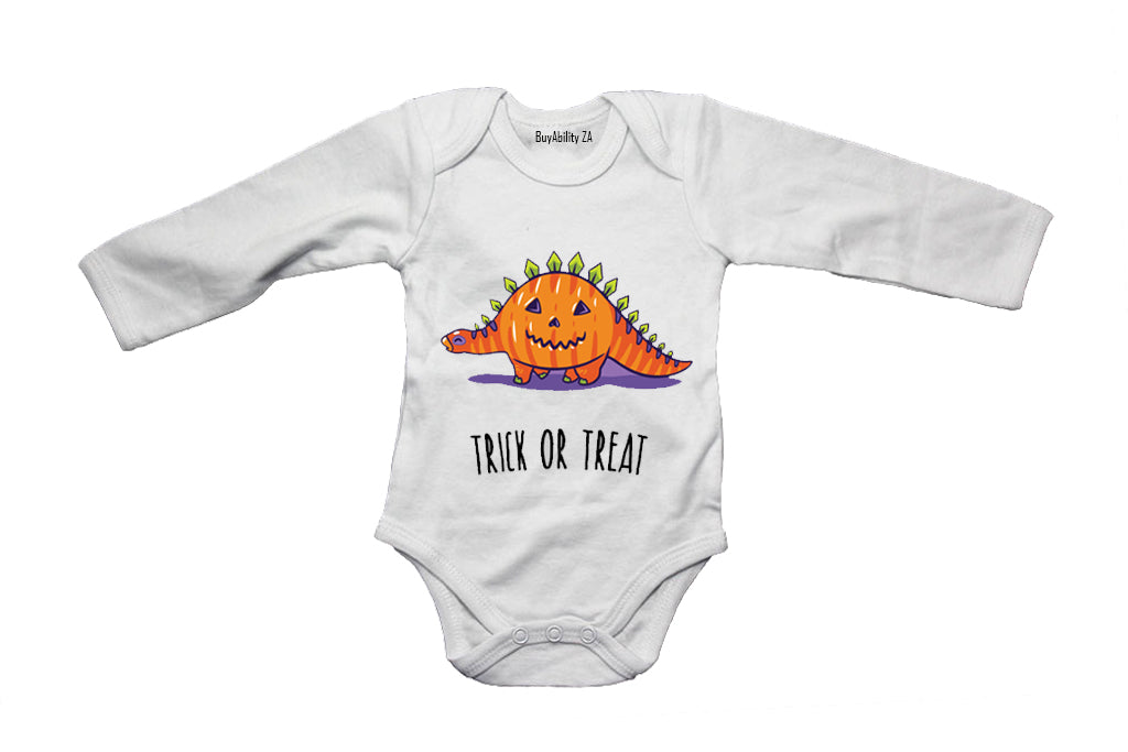 Halloween Pumpkin Dinosaur - Baby Grow