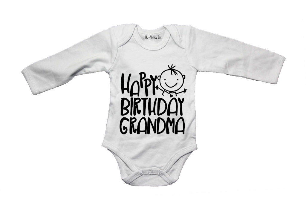 Happy Birthday Grandma - Baby Grow