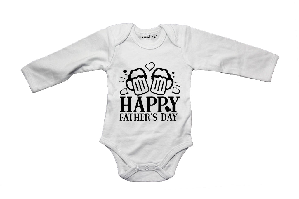 Happy Father's Day - Beer - Baby Grow