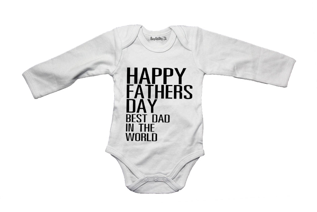 Happy Fathers Day - Best Dad - Baby Grow
