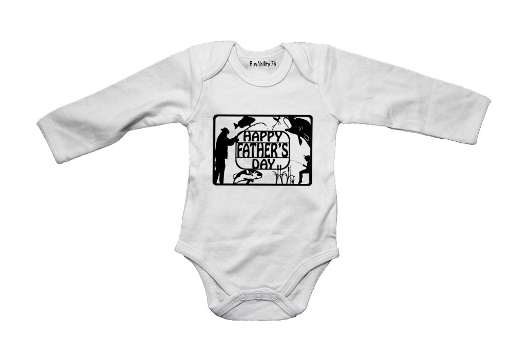 Happy Fathers Day - Fishing - Baby Grow