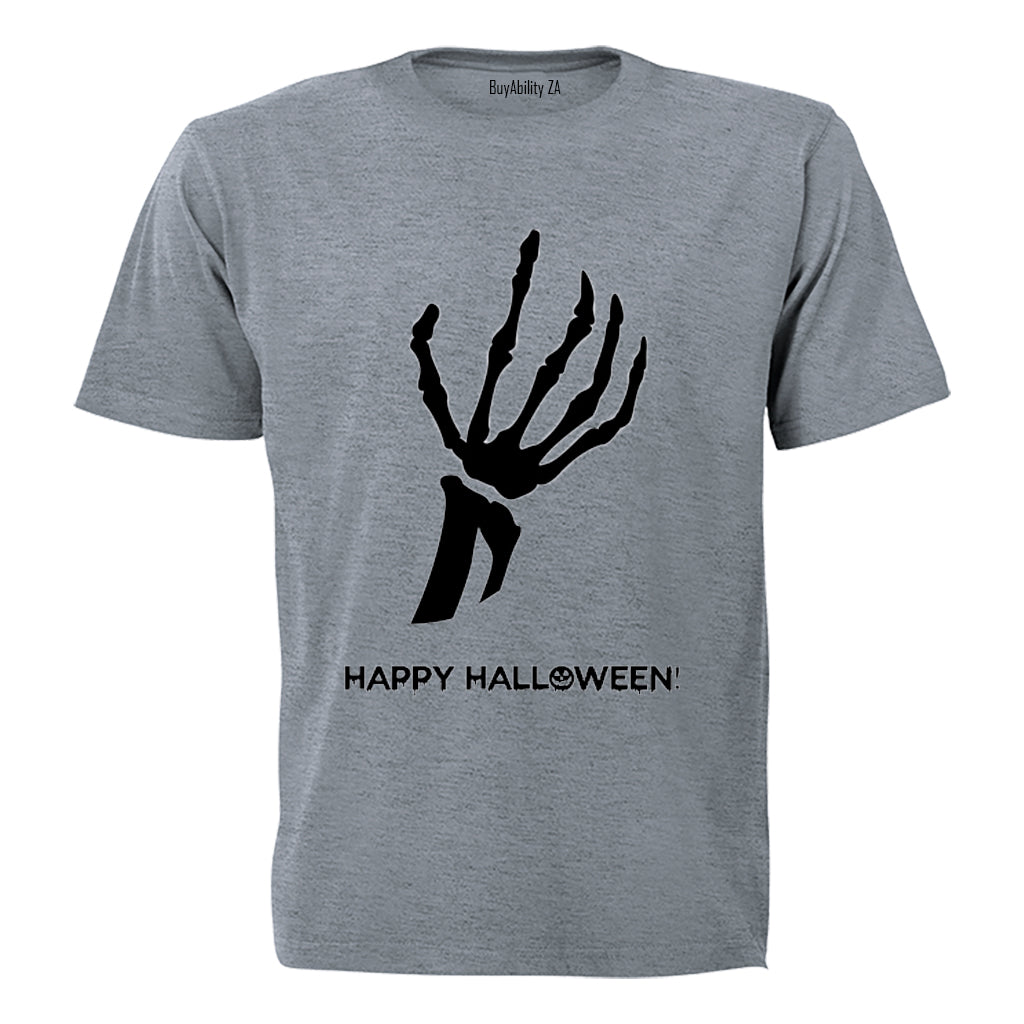 Skeleton Hand, Happy Halloween - Halloween Inspired! - Adults - T-Shirt