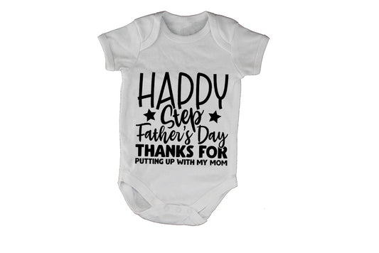 Happy Step-Father's Day - Baby Grow - BuyAbility South Africa