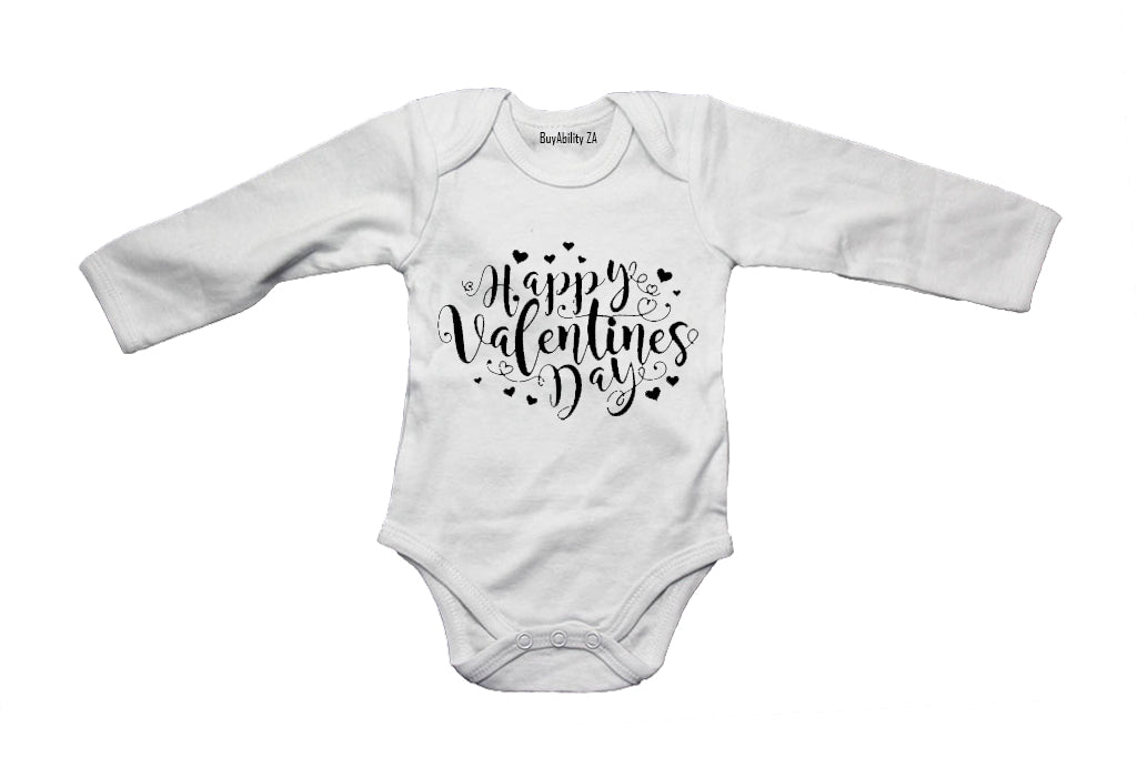 Happy Valentine's Day - Hearts - Baby Grow