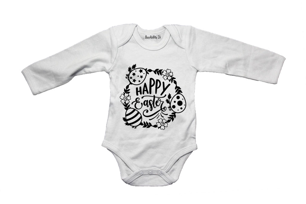 Happy Easter, Circular - Baby Grow