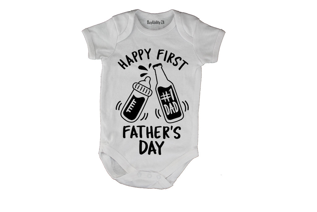 Happy First Father's Day Baby Grow