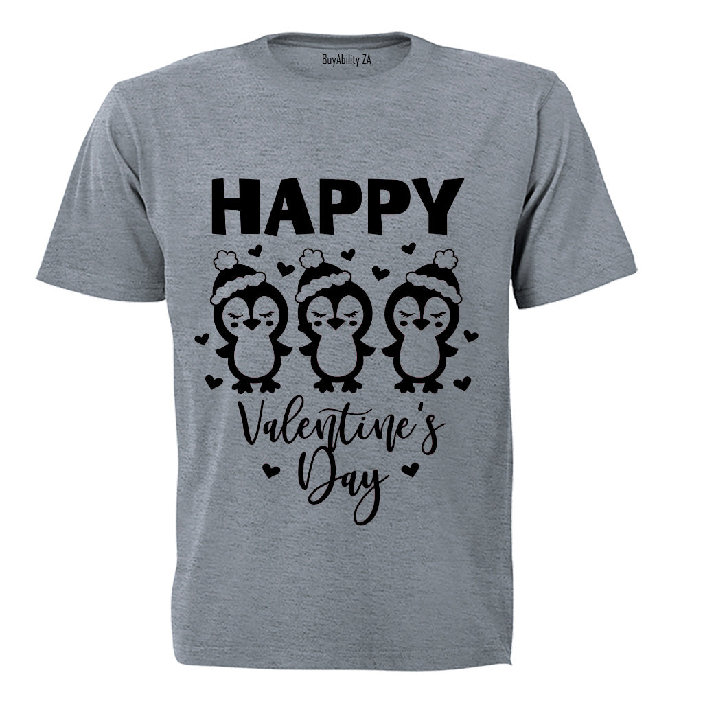 Happy Valentines Day - Penguins - Kids T-Shirt