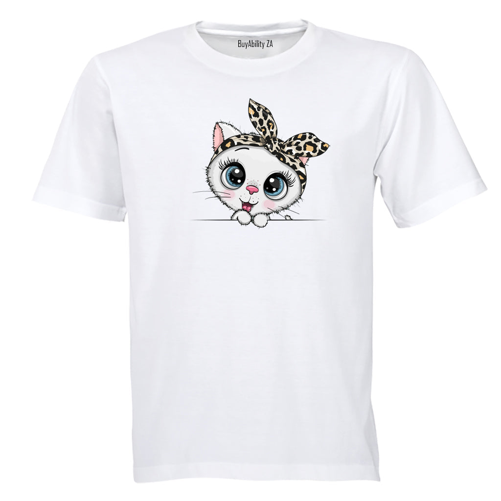 Headband Kitten - Kids T-Shirt