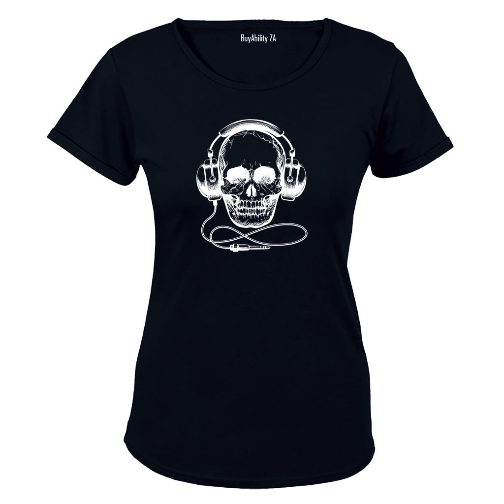 Headphone Skull - Ladies - T-Shirt