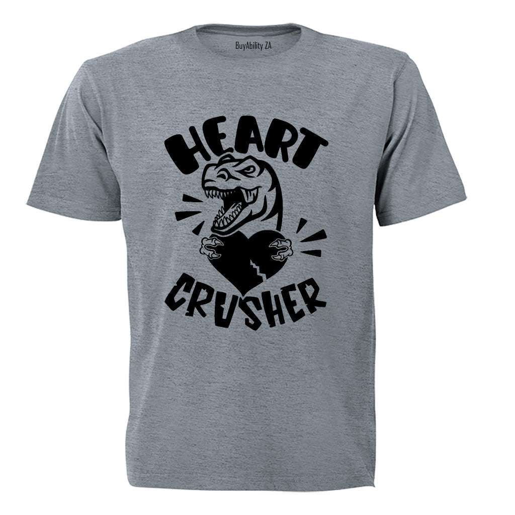 Heart Crusher - Dino Valentine - Adults - T-Shirt