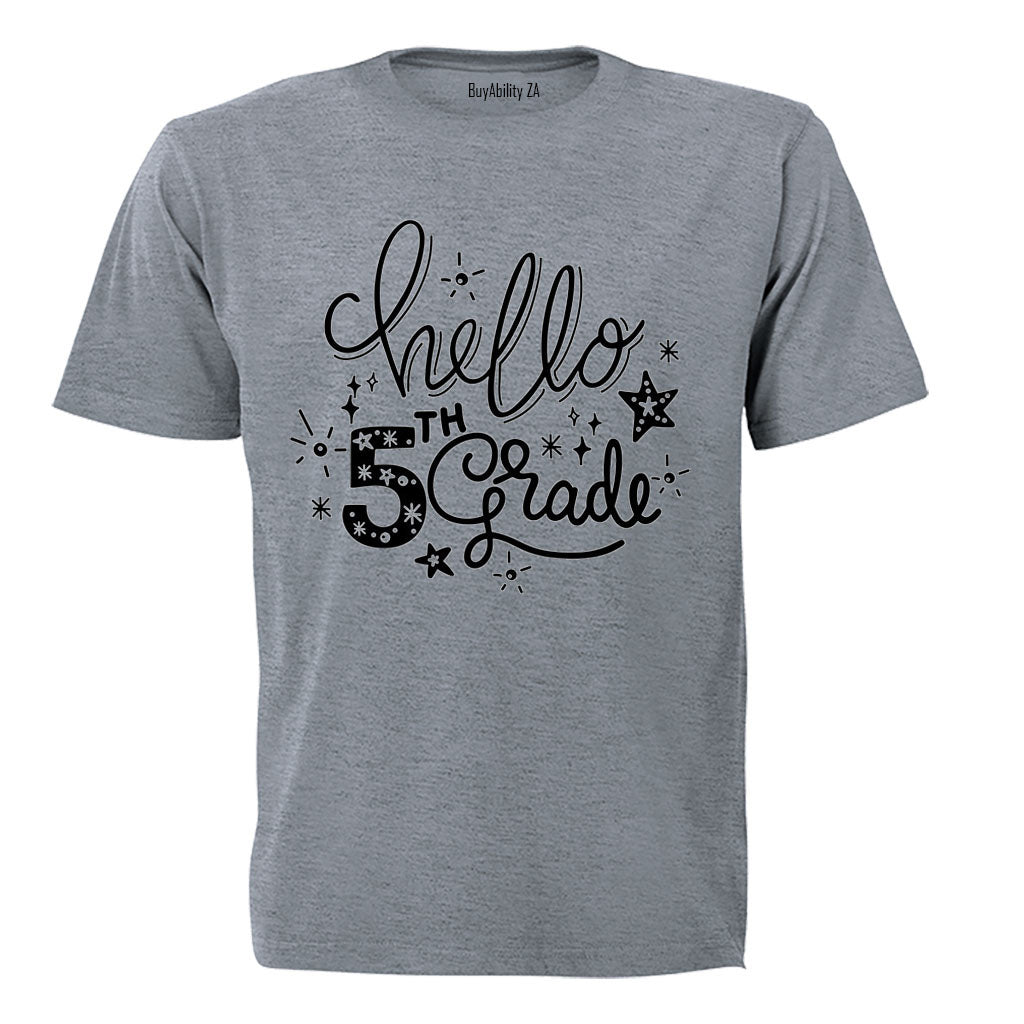 Hello 5th Grade - Stars - Kids T-Shirt