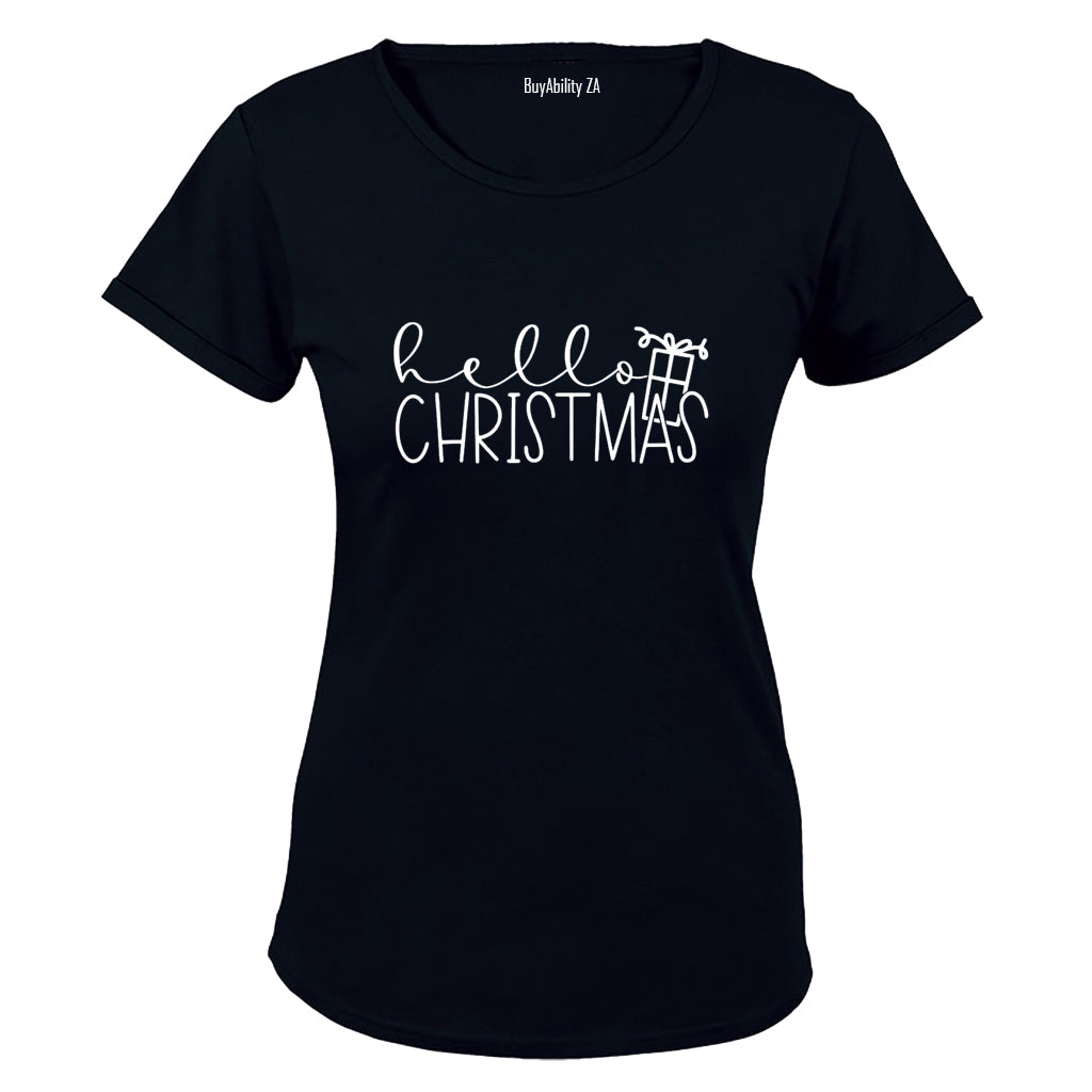 Hello Christmas - Present - Ladies - T-Shirt