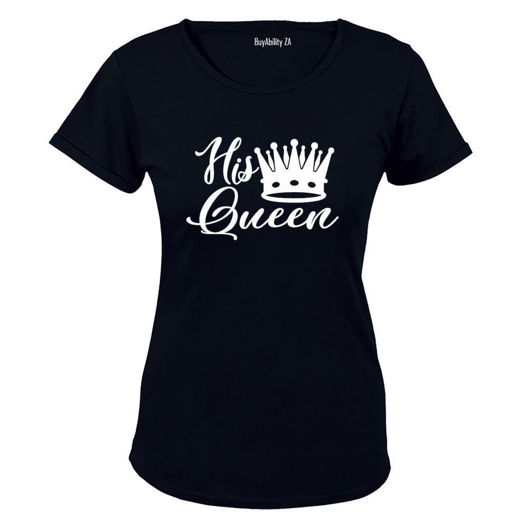 His Queen - Crown - Ladies - T-Shirt