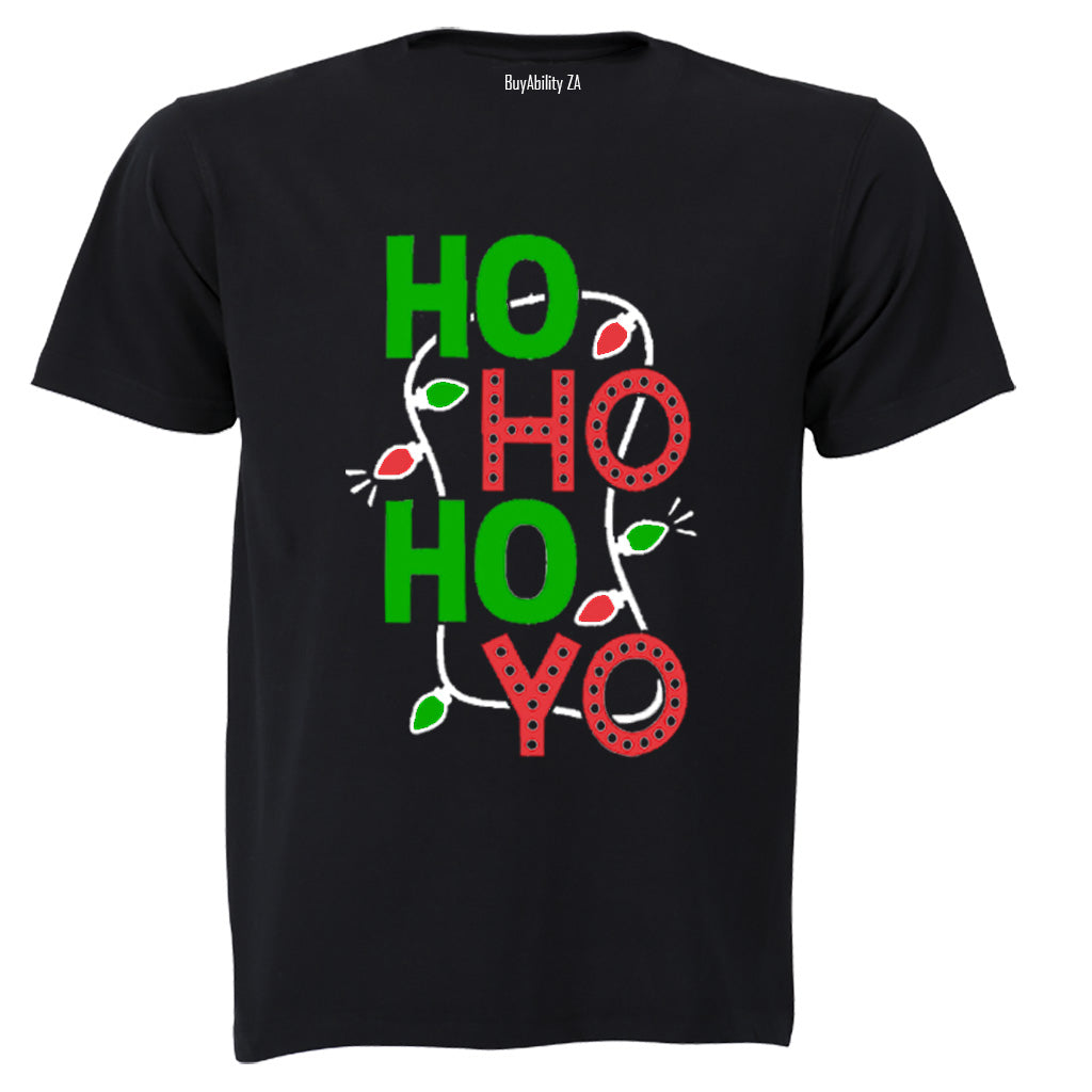 Ho Ho Ho Yo - Christmas - Adults - T-Shirt