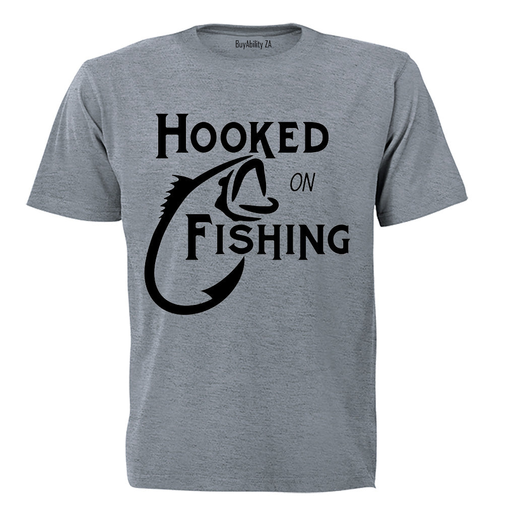 Hooked on Fishing - Adults - T-Shirt