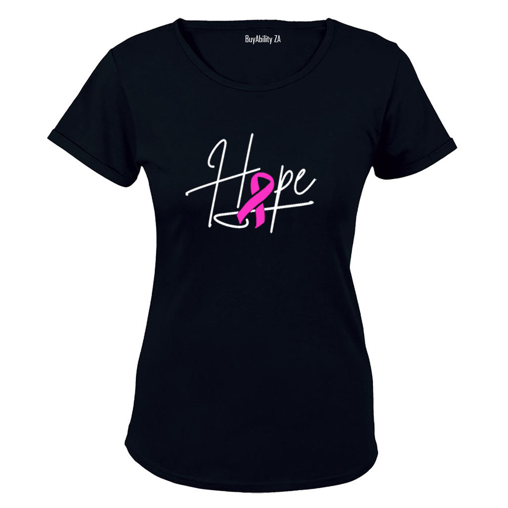 Hope - Cancer Ribbon - Ladies - T-Shirt