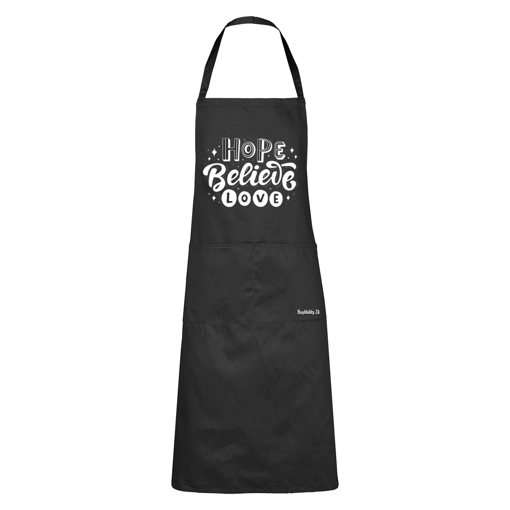 Hope. Believe. Love - Apron