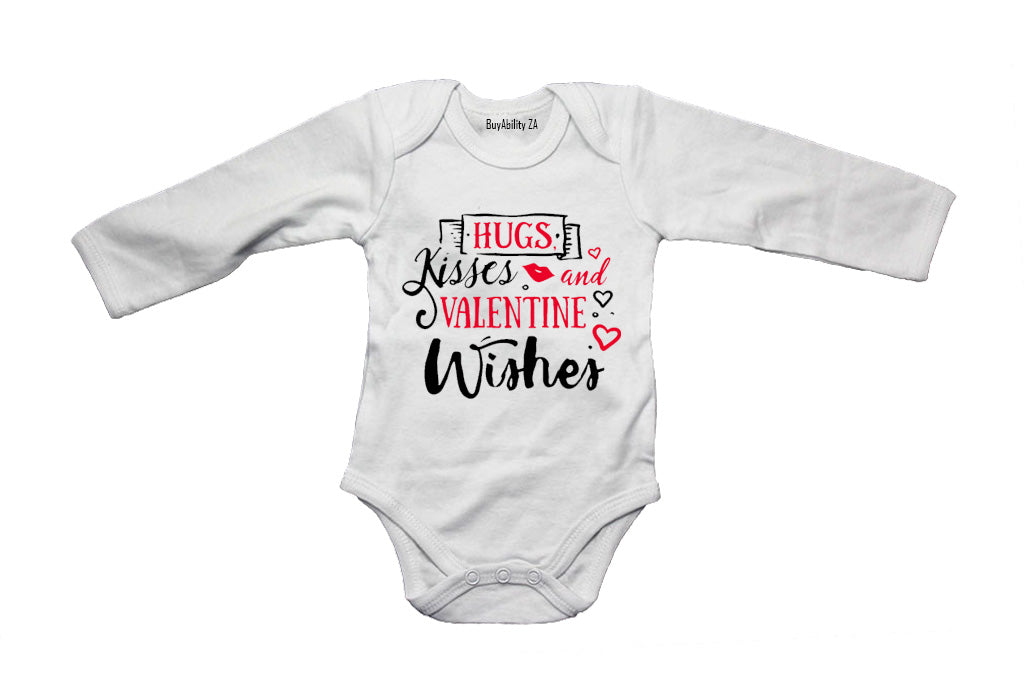 Hugs, Kisses & Valentine Wishes - Baby Grow