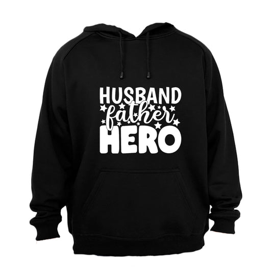 Husband. Father. Hero - Stars - Hoodie - BuyAbility South Africa