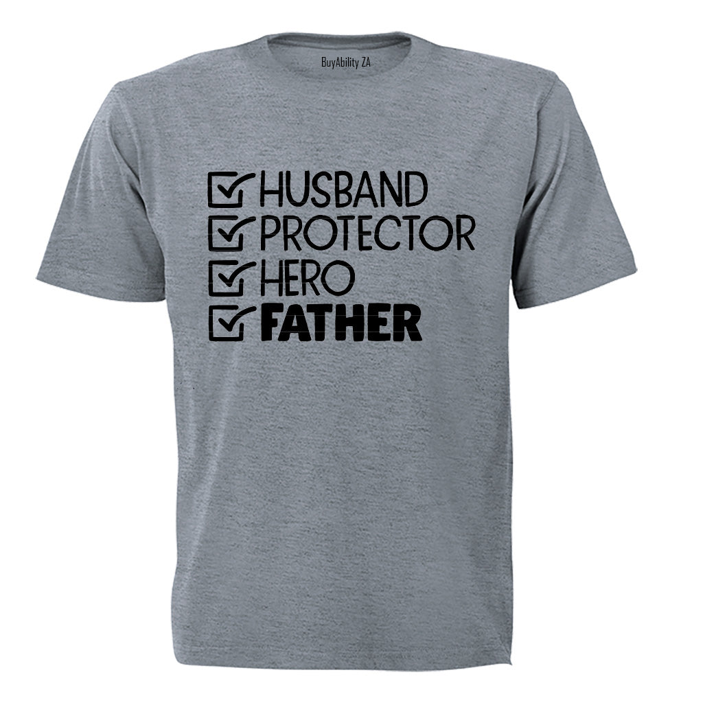 Husband. Protector - Adults - T-Shirt