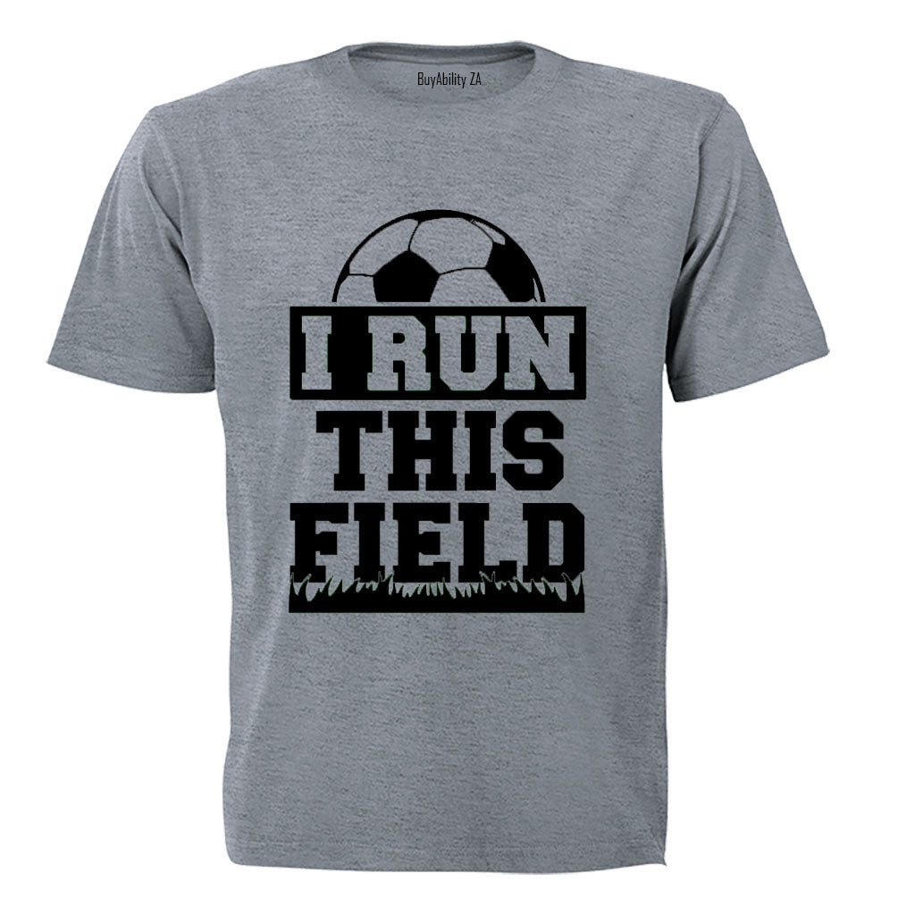 I Run This Field - Soccer - Kids T-Shirt