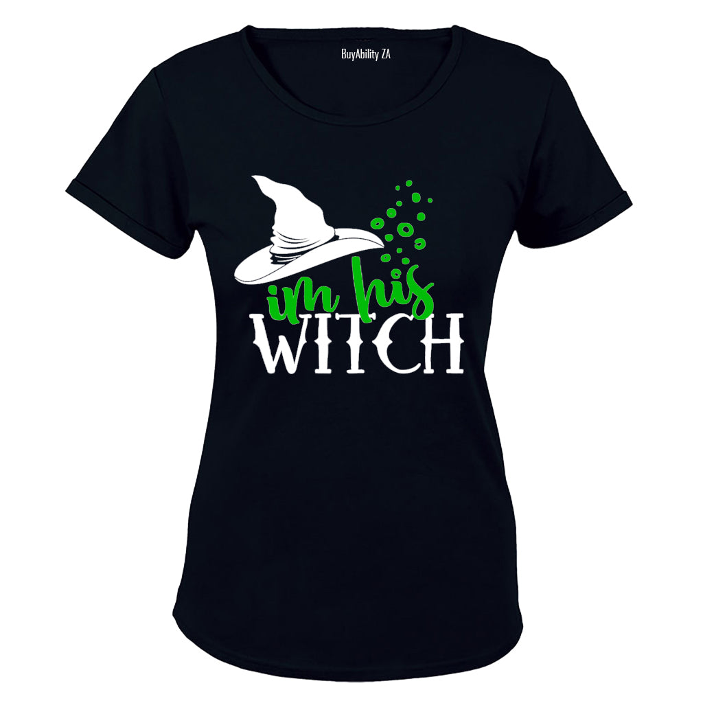 I'm His Witch - Halloween - Ladies - T-Shirt