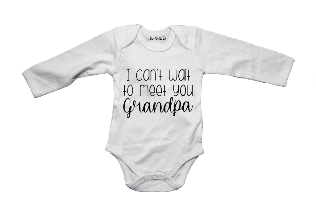 I Can't Wait To Meet You, Grandpa - Baby Grow