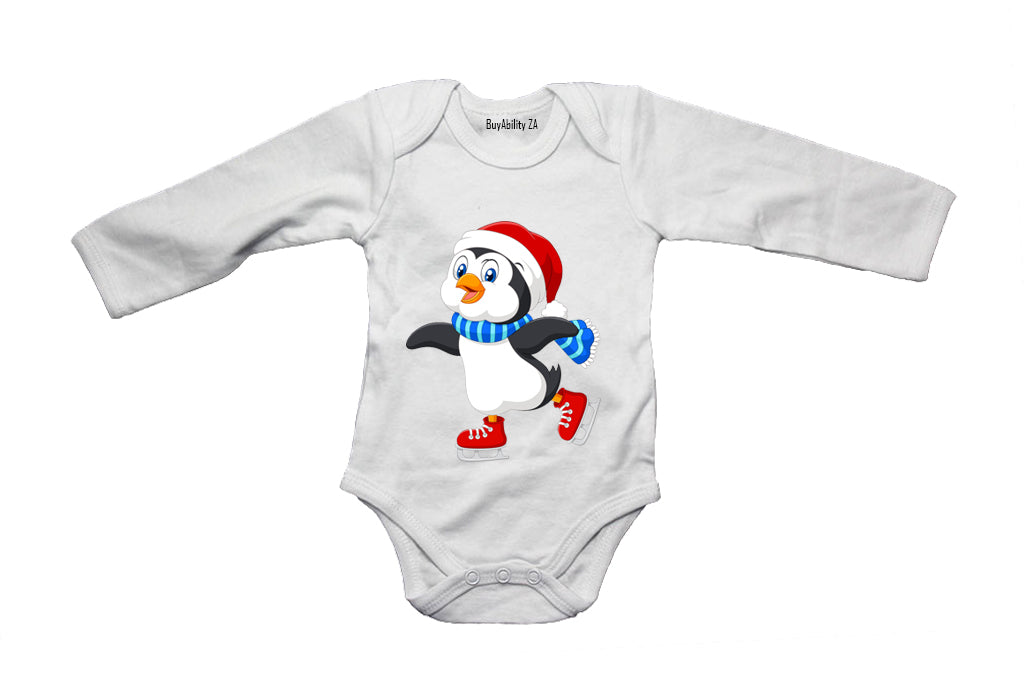 Ice Skating Penguin - Baby Grow