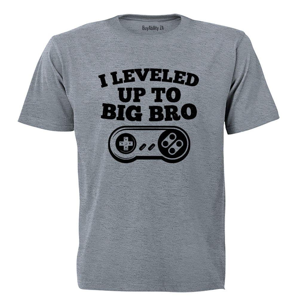 I Leveled Up To Big Bro - Kids T-Shirt - BuyAbility South Africa