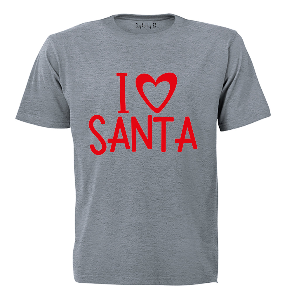 I Love Santa - Christmas - Adults - T-Shirt