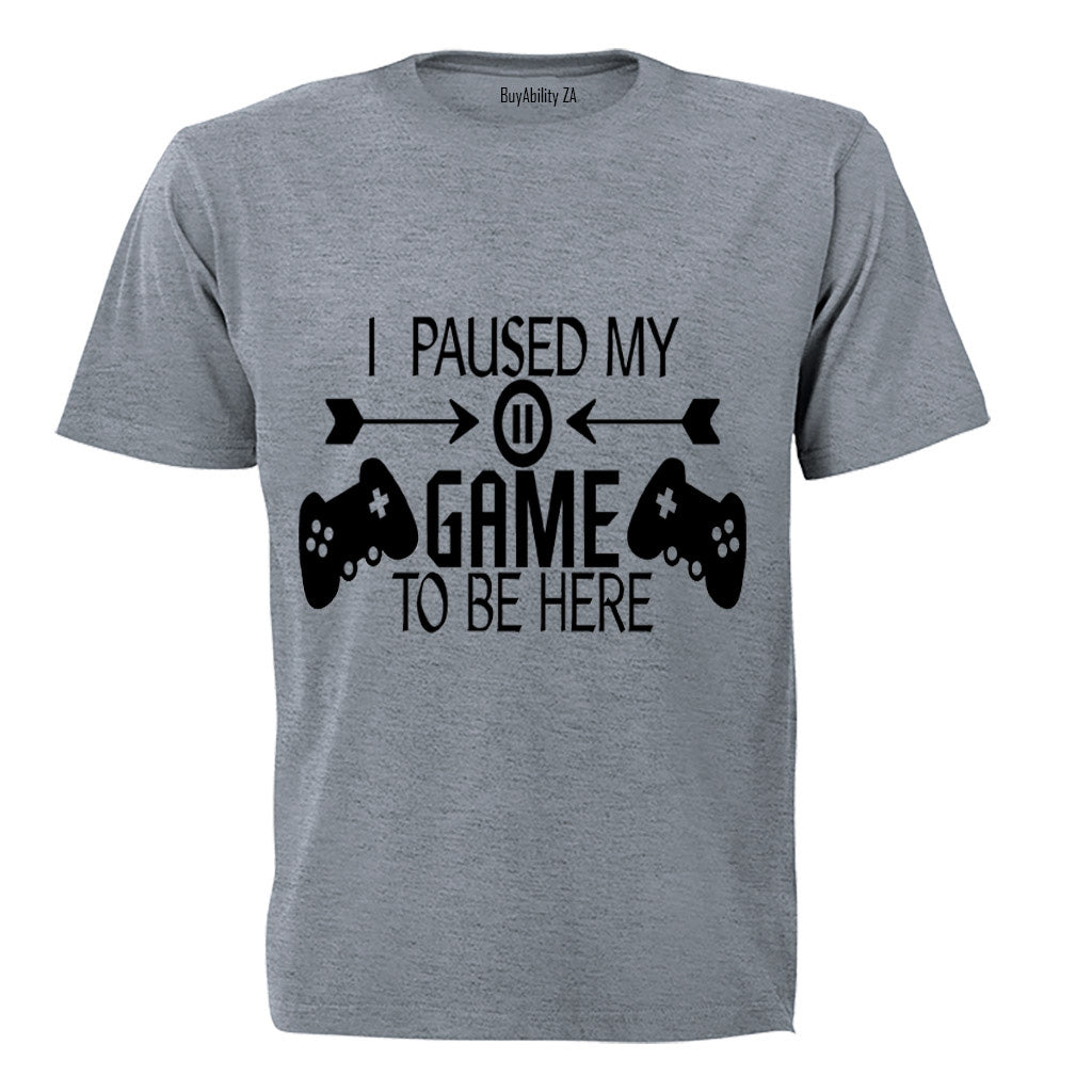 I Paused My Game to be Here - Remote Design - Kids T-Shirt