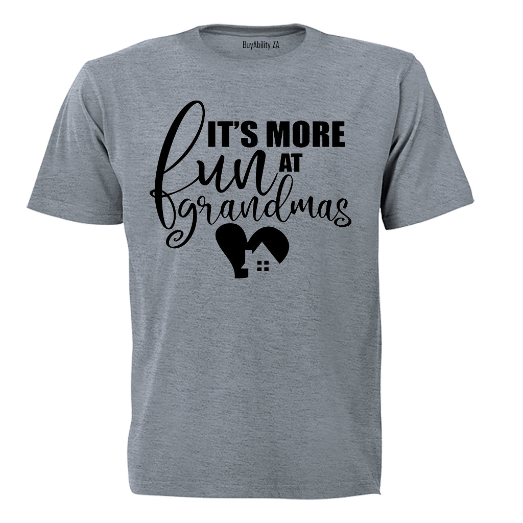 It's More Fun at Grandma's House - Kids T-Shirt
