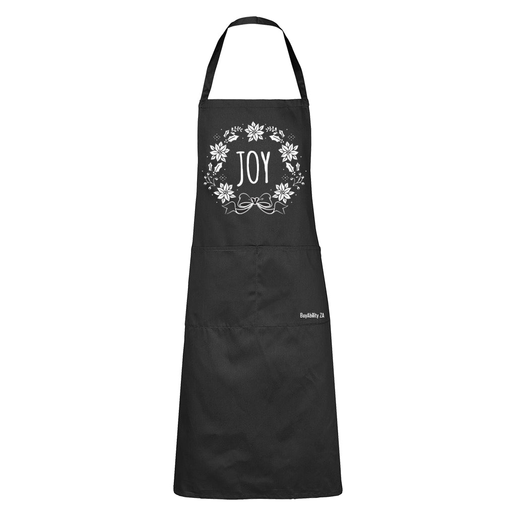 Joy - Christmas Wreath - Apron