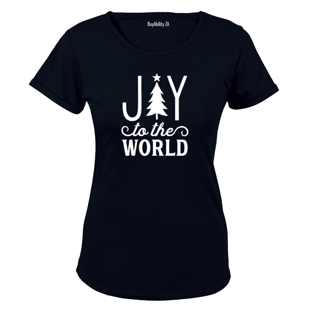Joy To The World - Christmas Tree - Ladies - T-Shirt