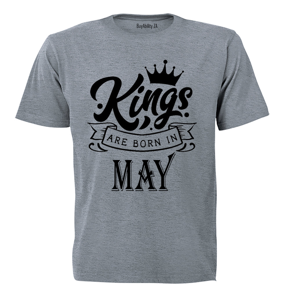 Kings Are Born in May - Adults - T-Shirt