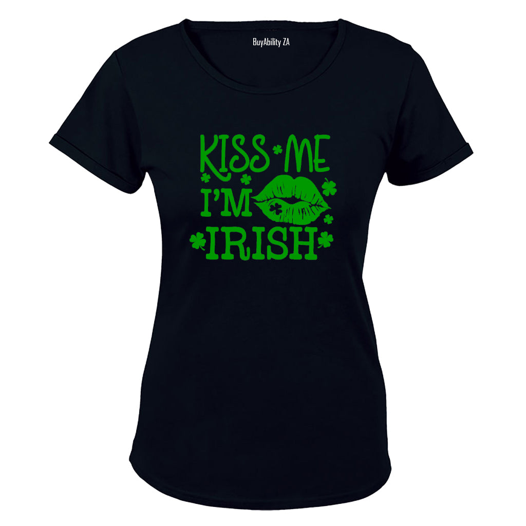 Kiss Me - Irish St. Patricks Day - Ladies - T-Shirt