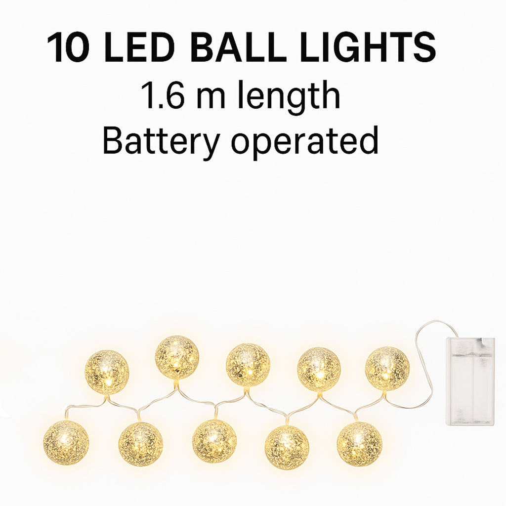 Indoor Christmas LED Ball String Lights