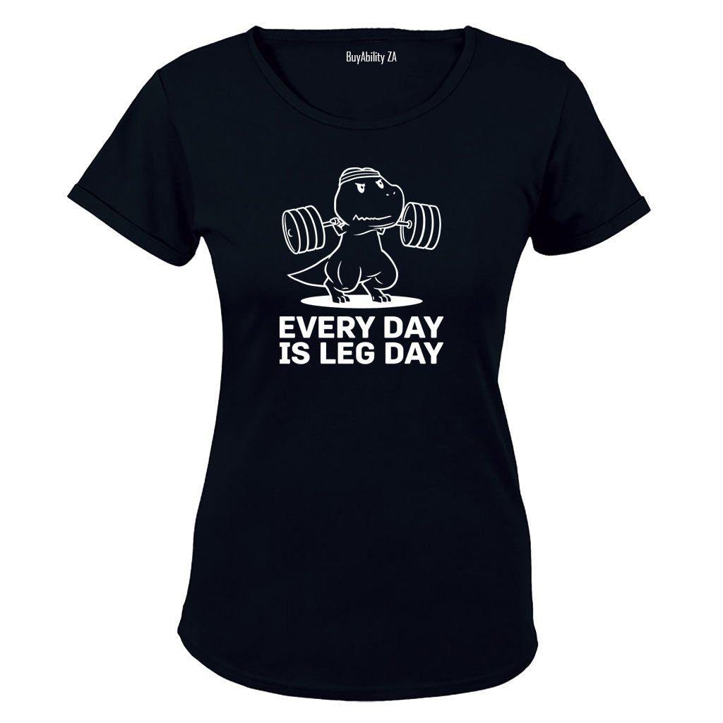 Leg Day Dinosaur - Ladies - T-Shirt - BuyAbility South Africa