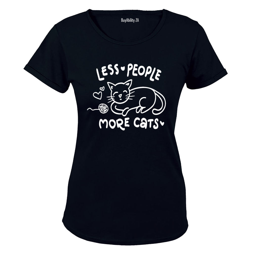 Less People - More Cats - Ladies - T-Shirt