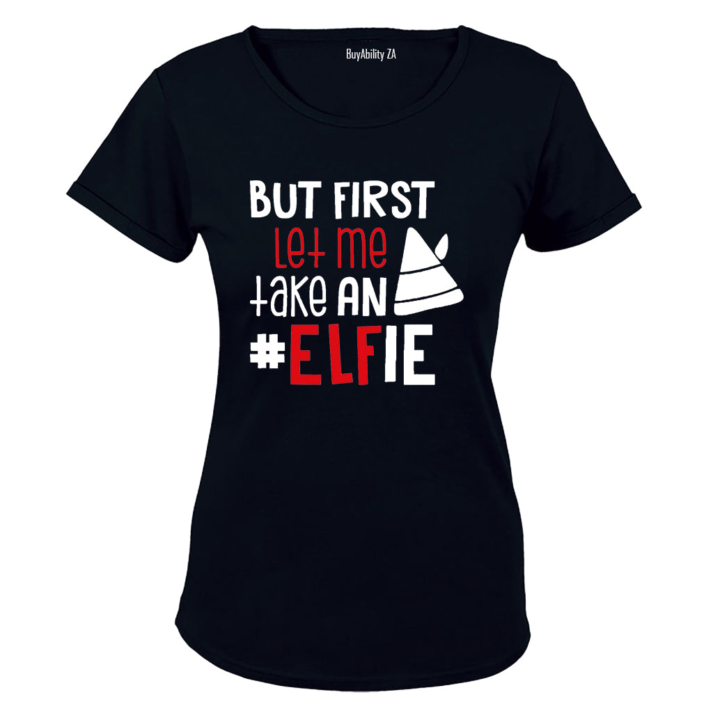 Let Me Take an ELFie - Christmas - Ladies - T-Shirt