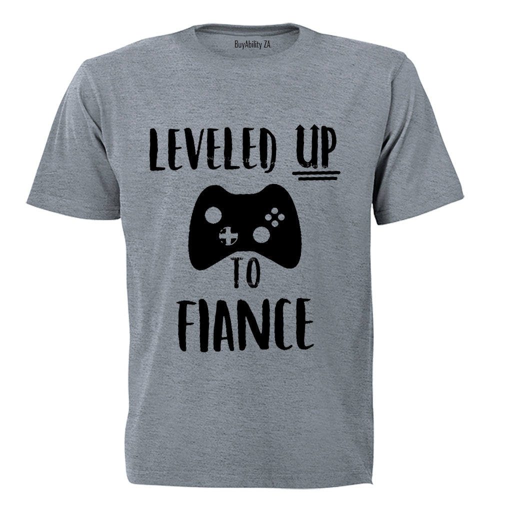 Leveled Up To Fiance - Adults - T-Shirt