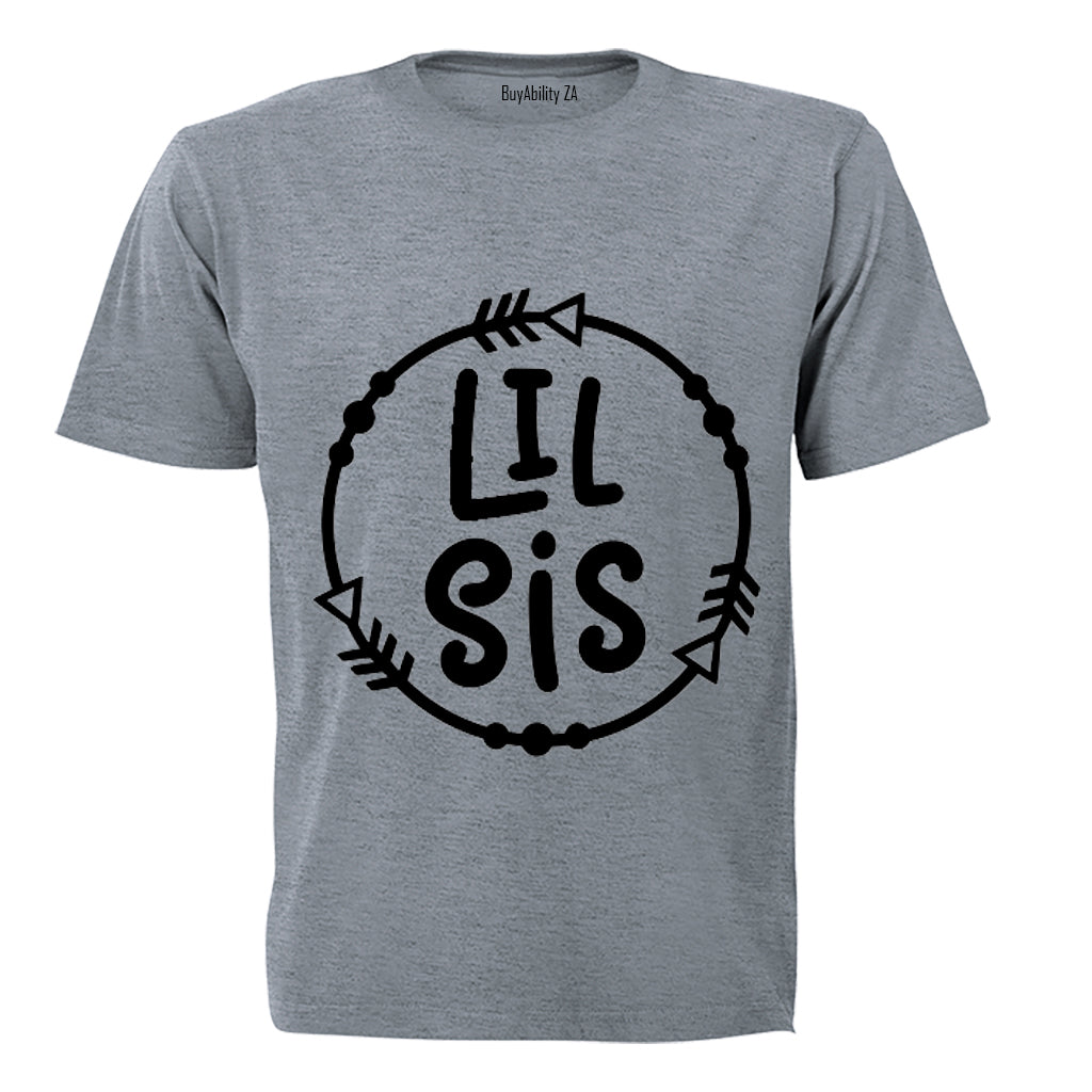 Lil Sis - Circular Design - Kids T-Shirt - BuyAbility