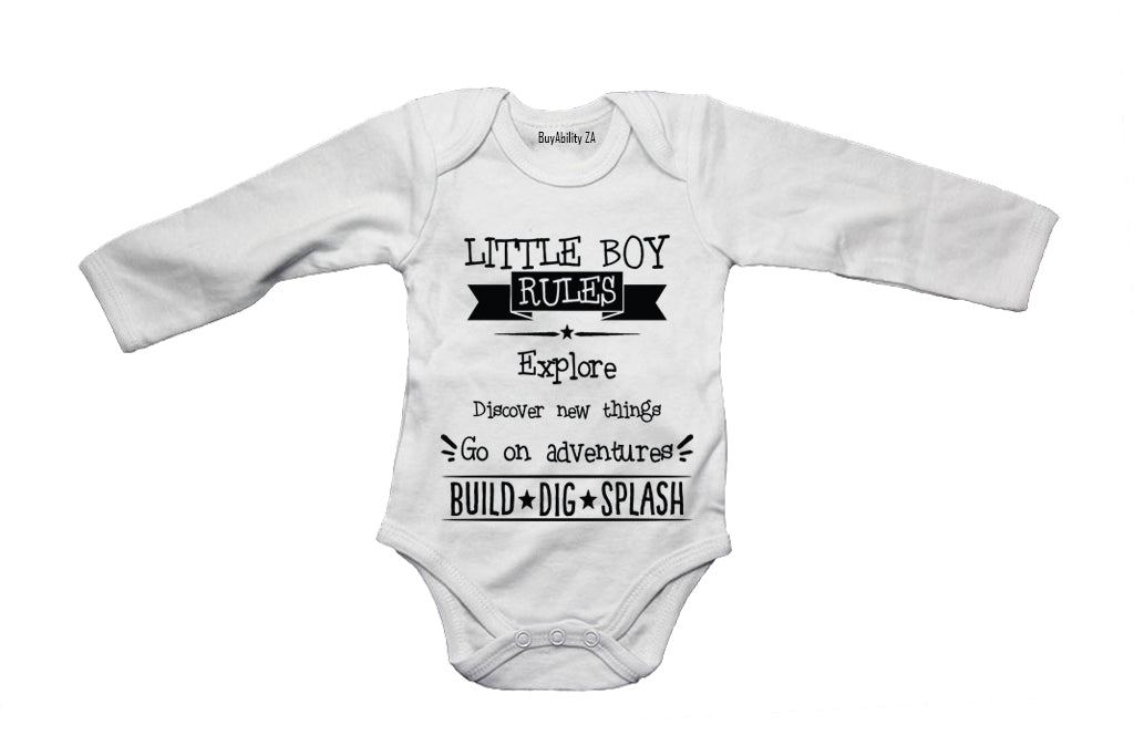 Little Boy Rules! - Baby Grow