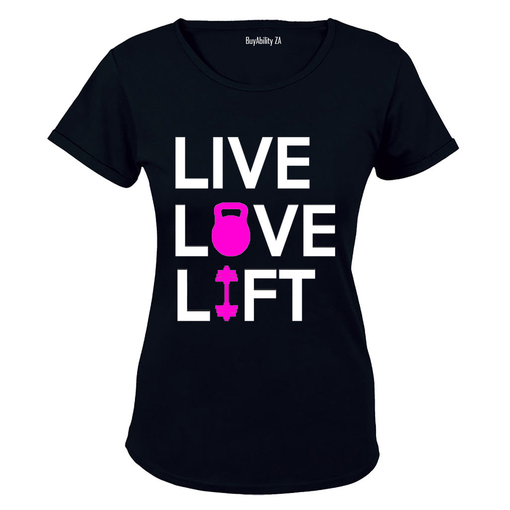 Live. Love. Lift - Ladies - T-Shirt