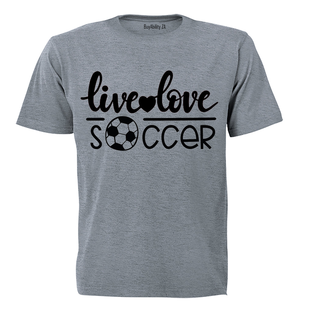 Live. Love. Soccer - Kids T-Shirt
