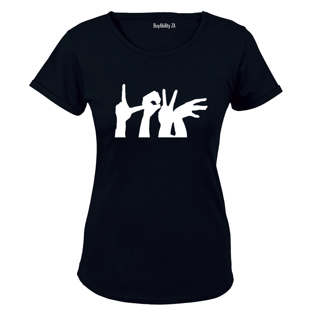 Love - Hand Sign - Ladies - T-Shirt
