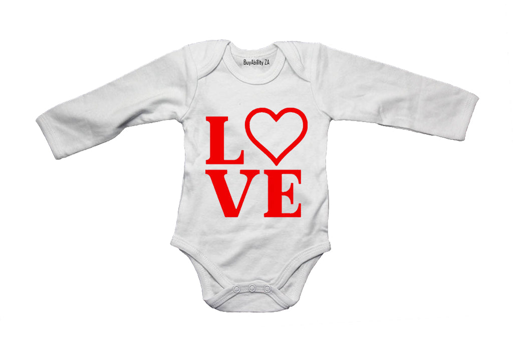 Love, Valentine Heart - Baby Grow